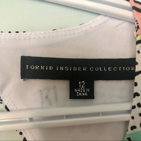 Torrid Insider | Mixed Border Print Dress | 12 - Picture 6 of 12